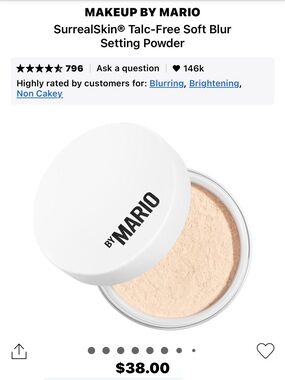 Makeup By Mario SurrealSkin Soft Blur Setting Powder – 2 Neutral Light